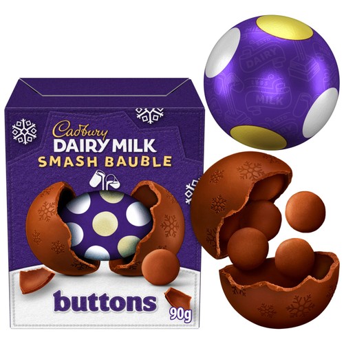 Cadbury Dairy Milk Chocolate Buttons Smash Bauble