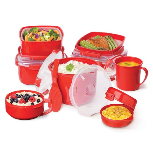 Sistema Microwave Rice Cooker with Steam Vent & Locking Clips 2.6L