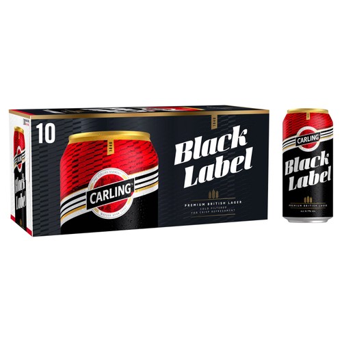 Carling Black Label Lager Beer Cans