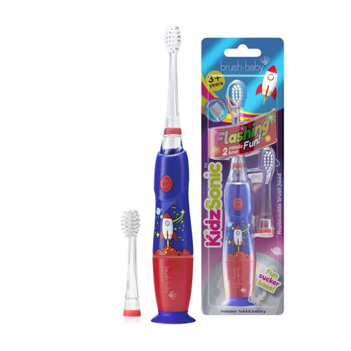 Brush-Baby KidzSonic Rocket Electric Toothbrush, 3  Yrs