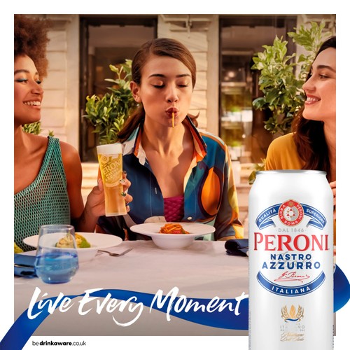 Peroni Nastro Azzurro Beer Lager Cans