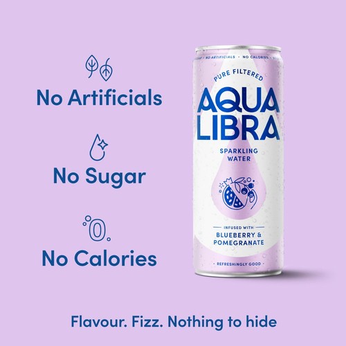 Aqua Libra Blueberry & Pomegranate Infused Sparkling Water