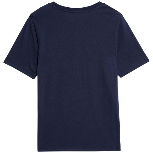 M&S Womens Pure Cotton Everyday Fit T-Shirt, 10, Navy