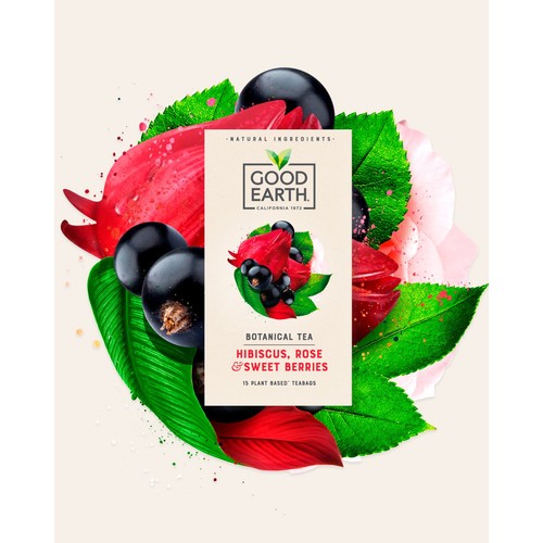 Good Earth Teabags Hibiscus, Rose & Sweet Berries