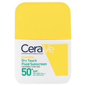 CeraVe Invisible Dry Touch Fluid Sunscreen SPF 50 for normal to oily skin with 3 essential ceramides 50 ml