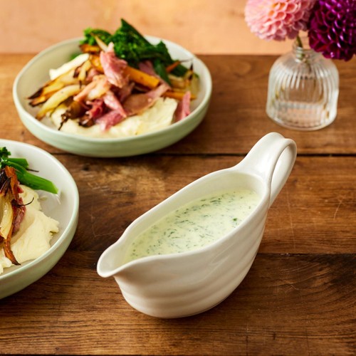 Jamie Oliver Big Love Great Gravy Boat, Stoneware, White, 400ml