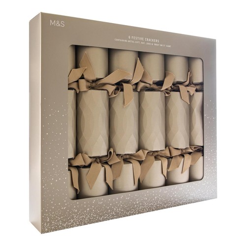 M&S Classic Gold Luxury Crackers 