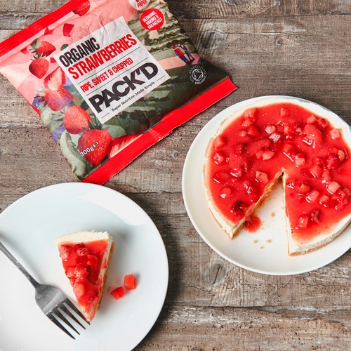 PACK'D Organic & Ripe Diced Strawberries