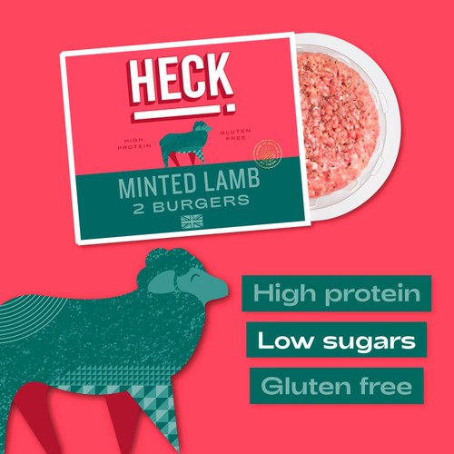 HECK! Minted Lamb Gluten Free 2 Burgers