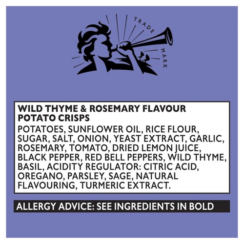 Pipers Atlas Mountains Wild Thyme & Rosemary Sharing Bag Crisps