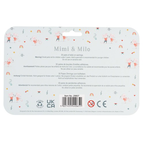 Mimi and Milo Stick on Earrings