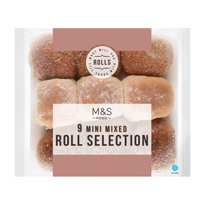 M&S 9 Mini Mixed Roll Selection