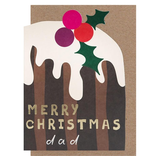 Caroline Gardner Dad Christmas Pudding Card