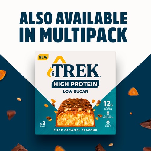 TREK High Protein Low Sugar Choc Caramel Protein Bar