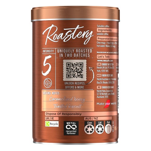 Nescafe Gold Blend Roastery Collection Light Roast Instant Coffee