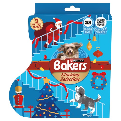 BAKERS Dog Treats Christmas Stocking 270g