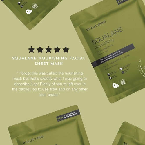 BeautyPro SQUALANE Nourishing Face Sheet Mask