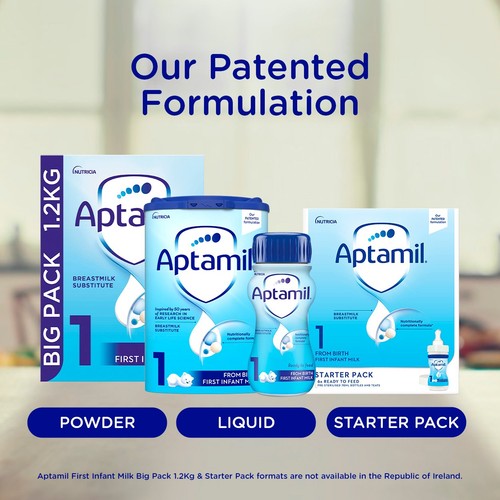 Aptamil 1 First Infant Baby Milk Formula Liquid Ready to Feed from Birth