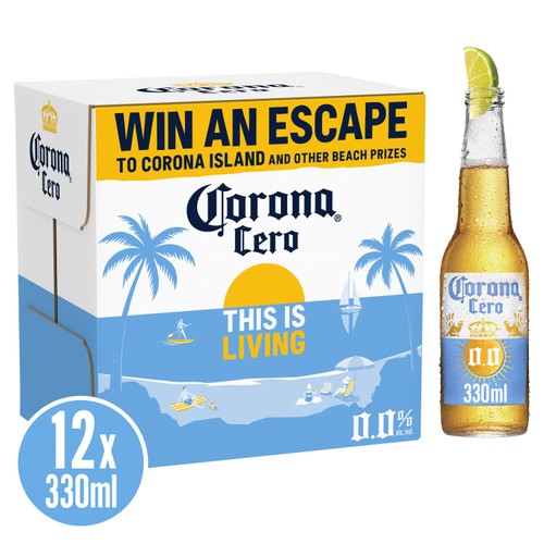 Corona Cero Alcohol-Free Lager Beer Bottles