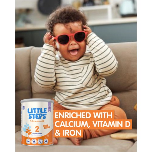 LITTLE STEPS Follow-on Baby Milk Powder Formula 6 mth+ 800 g