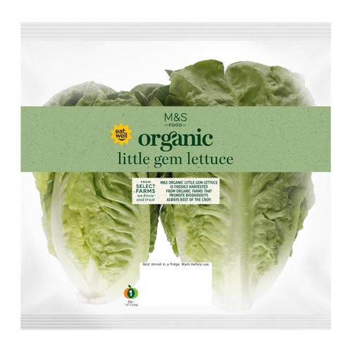 M&S Organic Little Gem Lettuce