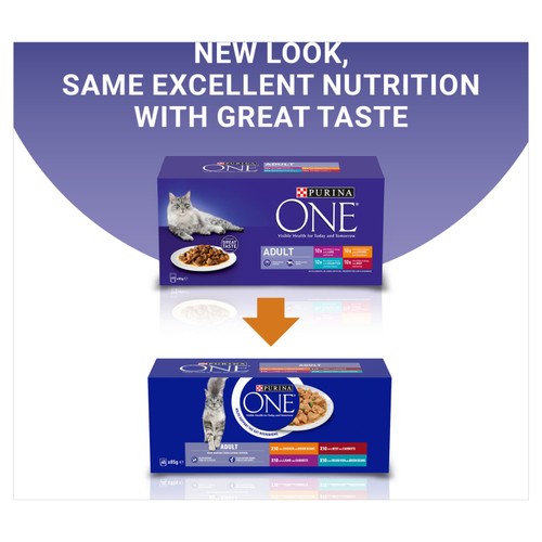 Purina One Mini Fillets Mixed Selection in Gravy Wet Cat Food 