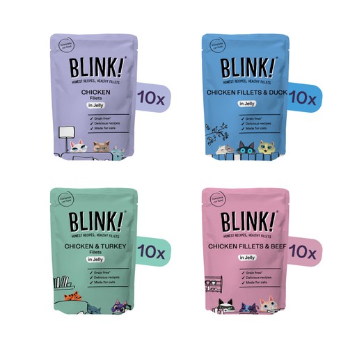 Blink! Chicken Fillet Selection In Jelly Bulk Pack