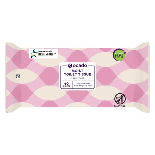 Ocado Sensitive Moist Toilet Tissue Wipes