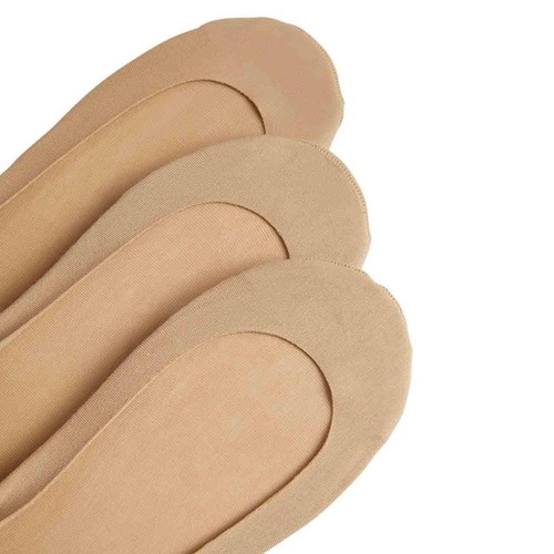 M&S Womens Cotton Rich Low Cut Footsies, Size 3-5, Opaline
