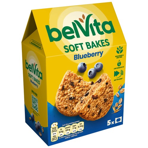 Belvita Breakfast Biscuits Soft Bakes Filled Blueberry