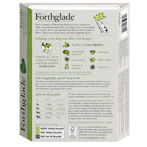 Forthglade Senior Natural Brown Rice Wet Dog Food Lamb 7 yrs+