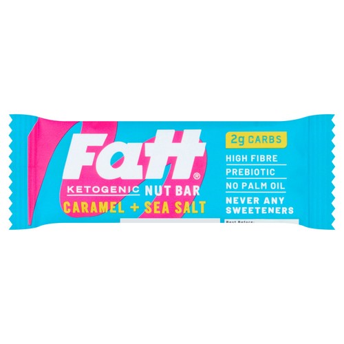 Fatt Caramel + Sea Salt High Fibre Keto Bar