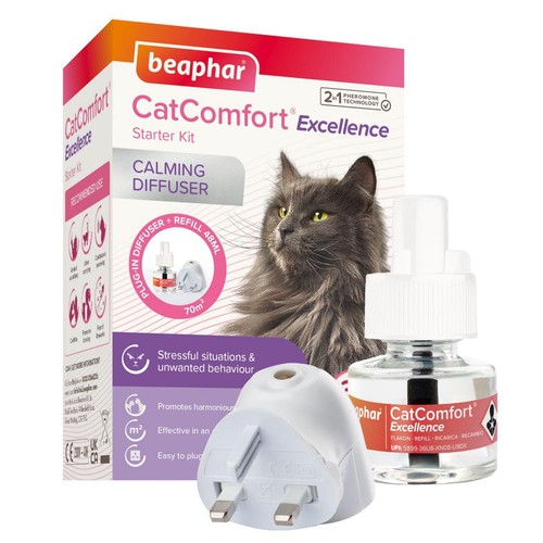 Beaphar CatComfort Excellence Calming Diffuser for Cats, Starter Pack
