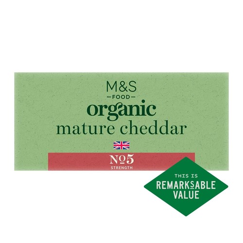 M&S Organic British Mature Cheddar