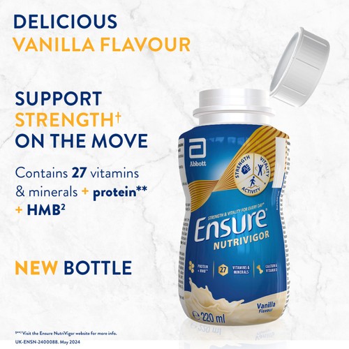 Ensure NutriVigor, Vanilla Flavour Nutritional Ready to Drink Shake