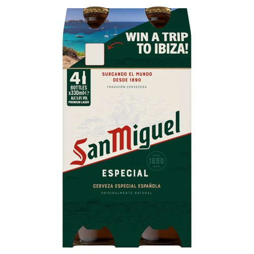 San Miguel Spanish Lager Beer Bottles