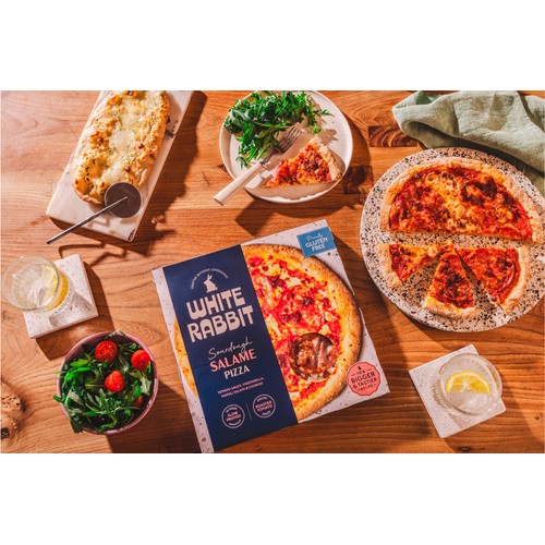 White Rabbit Gluten Free Sourdough Salame Pizza