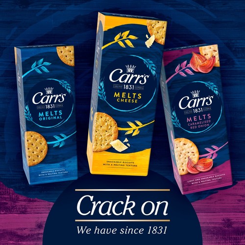 Carr's Melts Caramelised Red Onion Crackers