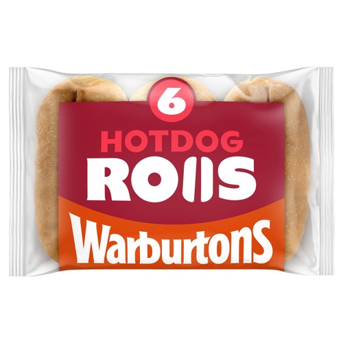 Warburtons Hot Dog Rolls