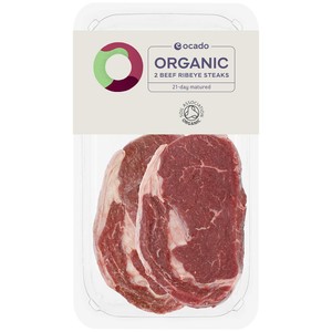 Organic 2 Beef Ribeye Steaks