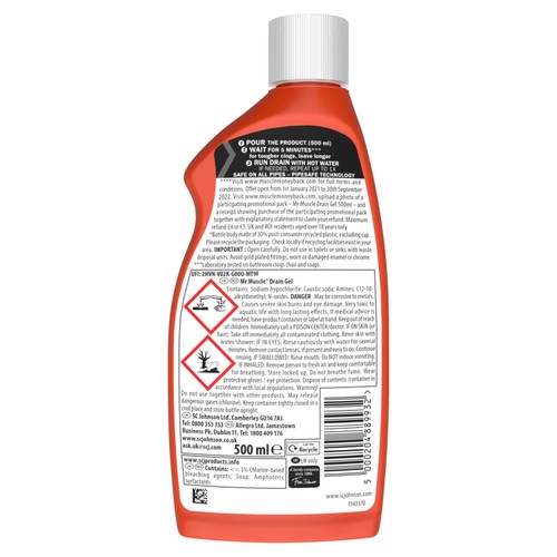 Mr Muscle Power Gel Drain Unblocker