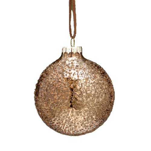 Metallic Copper Glass Ball 8cm