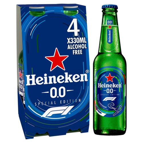 Heineken 0.0 Alcohol Free Beer Bottles
