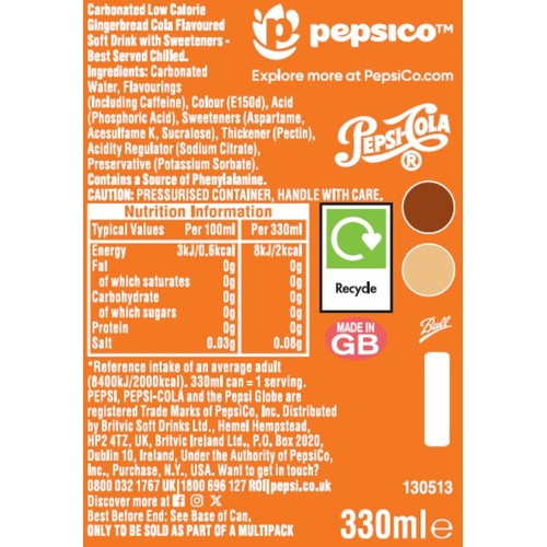 Pepsi Gingerbread MP8s