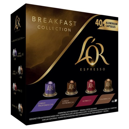 L'OR Breakfast Assortment X40 Coffee Pods