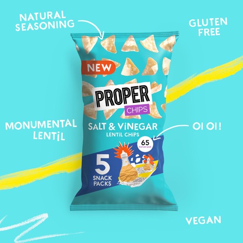 Properchips Salt & Vinegar Lentil Chips