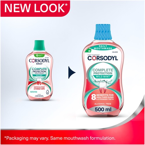 Corsodyl Gum Mouthwash Complete Protection Mild Mint
