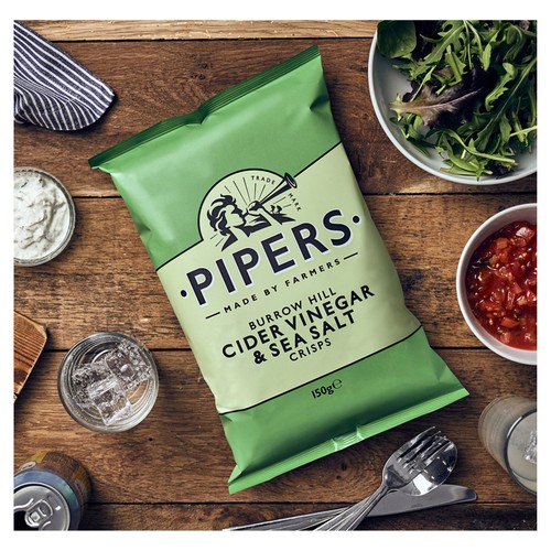 Pipers Burrow Hill Cider Vinegar & Sea Salt Sharing Bag Crisps