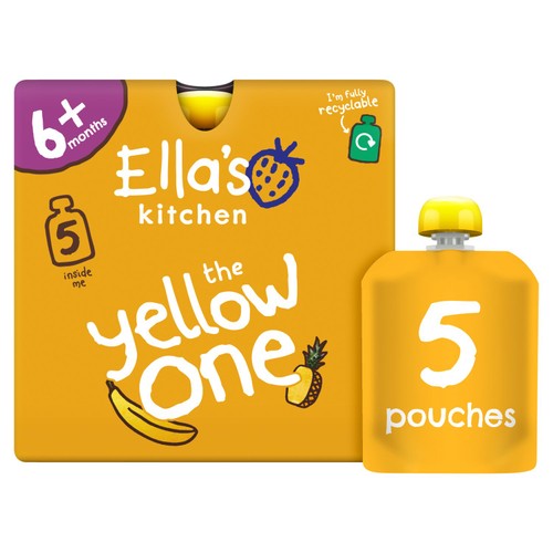 Ella's Kitchen The Yellow One Smoothie Pouch Multipack 6+ Months