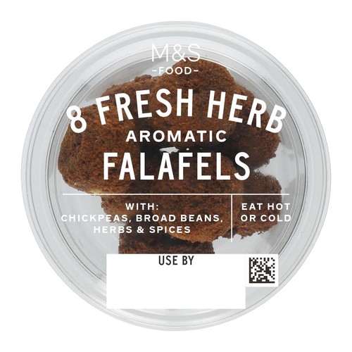 M&S 8 Aromatic Fresh Herb Falafels